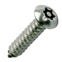 6 Lobe Pin Button Head Self Tapping Security Screws