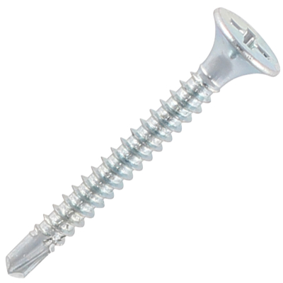 3.5x38mm BZP Drywall Screws Self Drilling Fine Thread