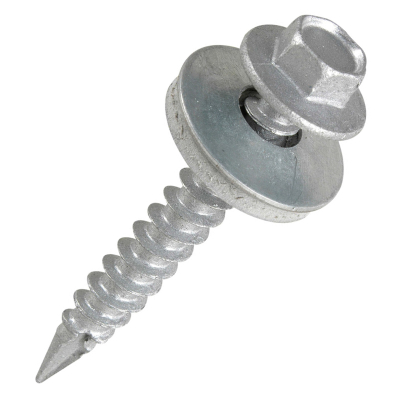 6.3x80mm/16W Hex Slash Point Timber Screw - 16mm Washer