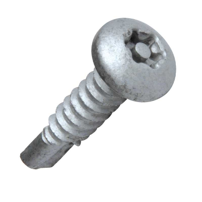 10x1Inch Pan 6Lobe Pin DP Coated 2W Self Drill Security Screws