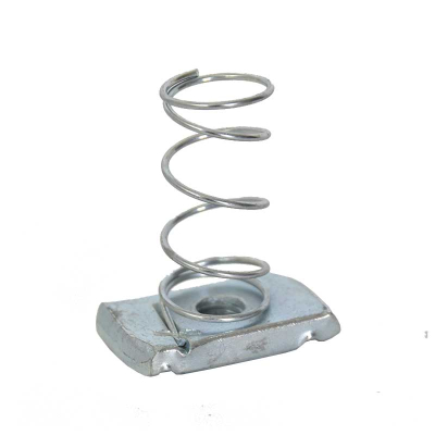 M8 Long Spring Channel Nuts BZP