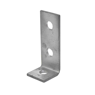 3 Hole 90Deg Channel Bracket HDG 41x104mm
