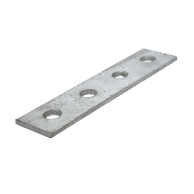 4 Hole Flat Channel Plate HDG 40x160mm