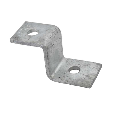 2 Hole 41mm Z Bracket HDG 87x47mm P1347