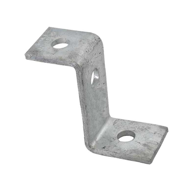 3Hole 82mm Double Z Bracket HDG 88x83mm P1453