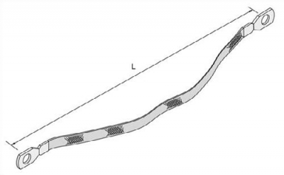 100mm Earth Connectors Continuity Tinned Copper Braid