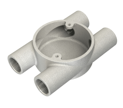 25mm Galv Conduit H-Box