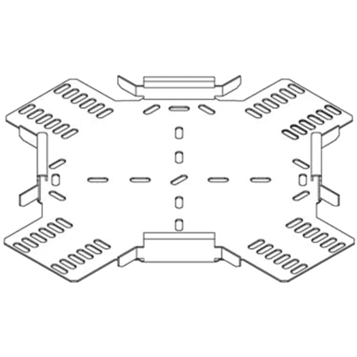 150mm LD Cable Tray Cross PG Light Duty TULX150