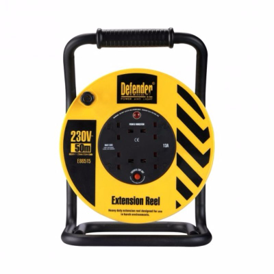 240v 13A Extension Reel 50mtr 1.25mm2