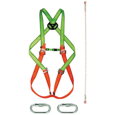 Fall Arrest Kit - Advanced c/w Harness, Lanyard, Karabiners