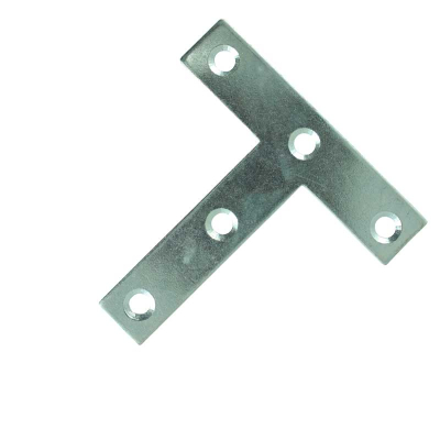 BZP Tee Plate (5 Hole) 76 x 76 x 16 x 16 (Pair)