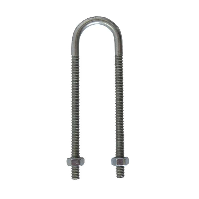 M10x40nb U Bolt BZP 1.1/2Inch 51mm ID Extended c/w 2xNuts