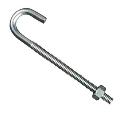 M8x100mm Hook Bolts & Nuts BZP
