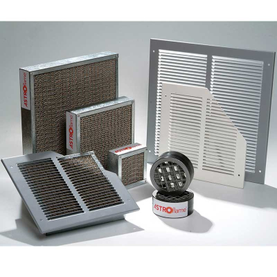 300x300 Square Fire Grille With Face Plate - Intumescent