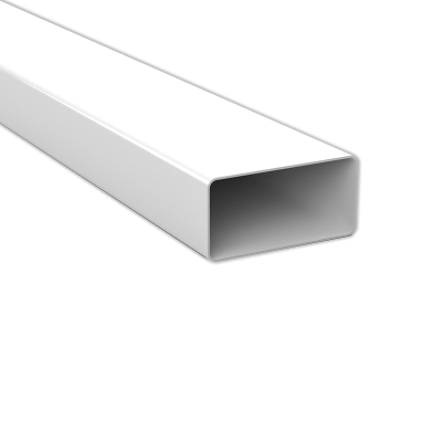 100x54mm 2mtr Flat Channel Plastic Duct 2000mm Length