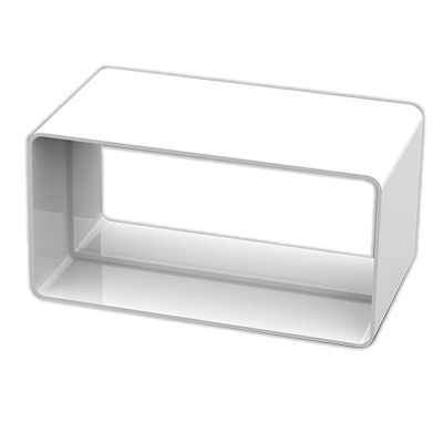 100x54mm Straight Connector Plastic Duct Joiner