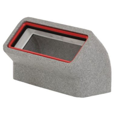 204x60mm Self-Seal 45deg Elbow Thermal Ducting Vertical Bend