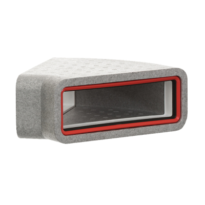 220x90mm Self-Seal 45deg Elbow Thermal Ducting Horizonal Ben