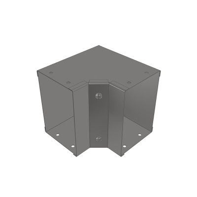 75x75mm 90deg Inside Lid Galv Trunking Gusset Bend