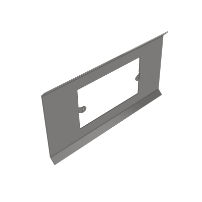 255mm Wide Twin Socket Plate For Galv Trunking