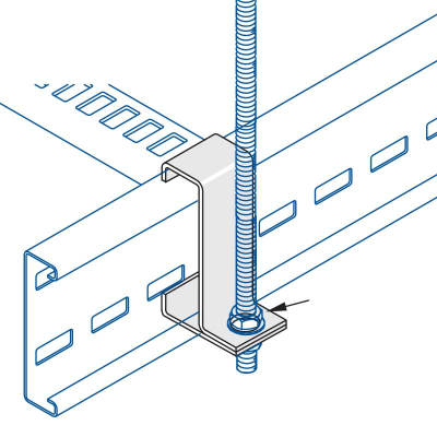 125mm Suspension Clip *20* Unistrut U12 Cable Ladder HDG