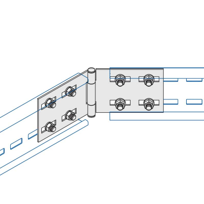 150mm Adjustable Horiz Coupler Unistrut U15 Cable Ladder HDG