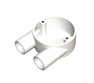 20mm White Plastic PVC U Box