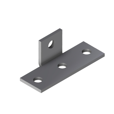 4 Hole 90 Degree T Bracket S/S - 123x41x44.7mm - 1371904