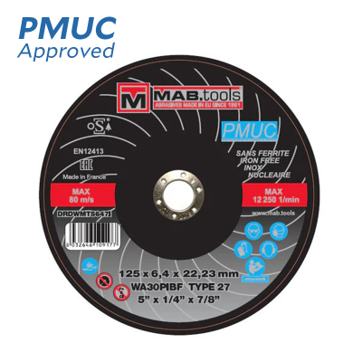 PMUC Grinding Disc 230 x 6.4mm For Nuclear Applications