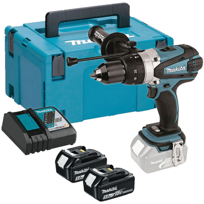 Makita 18V Combi Drill inc 5.0 Ah Battery DHP458RTJ