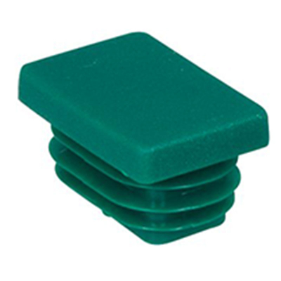 BIS RapidRail 27x18mm BIS Rail End Cap Green WM15
